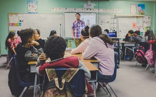 teacher teaching the class about which Jobs Require Communication Skills?