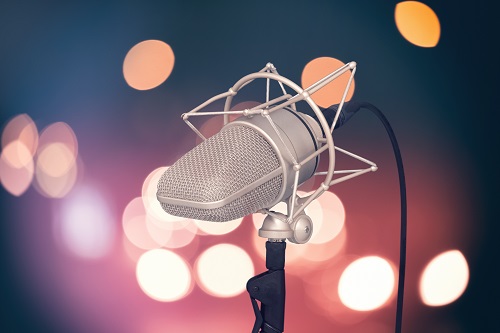 Factors Involved in Voice Quality 1 black and gray microphone with stand describing factors involved in voice quality