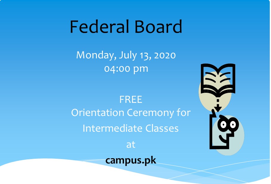 Read more about the article Orientation Ceremony for Intermediate Classes at campus.pk