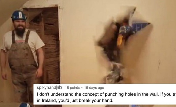 11 American Problems Europeans Don’t Understand 5 a man with a helmet showing the american problems
