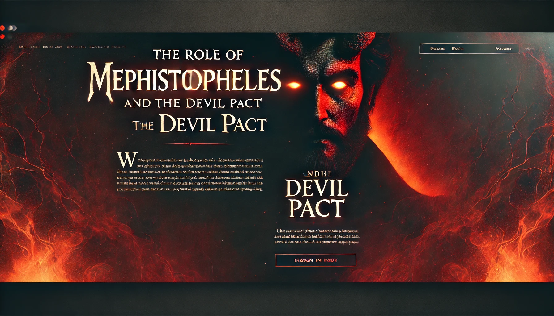 Read more about the article The Role of Mephistopheles and the Devil Pact in Dr Faustus
